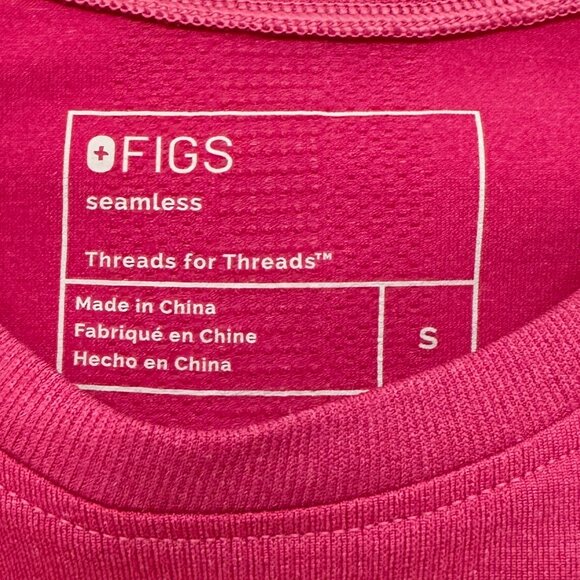 FIGS Ombre F’ing Pink Salta Seamless Long Sleeve Underscrub – Rare - Picture 3 of 4